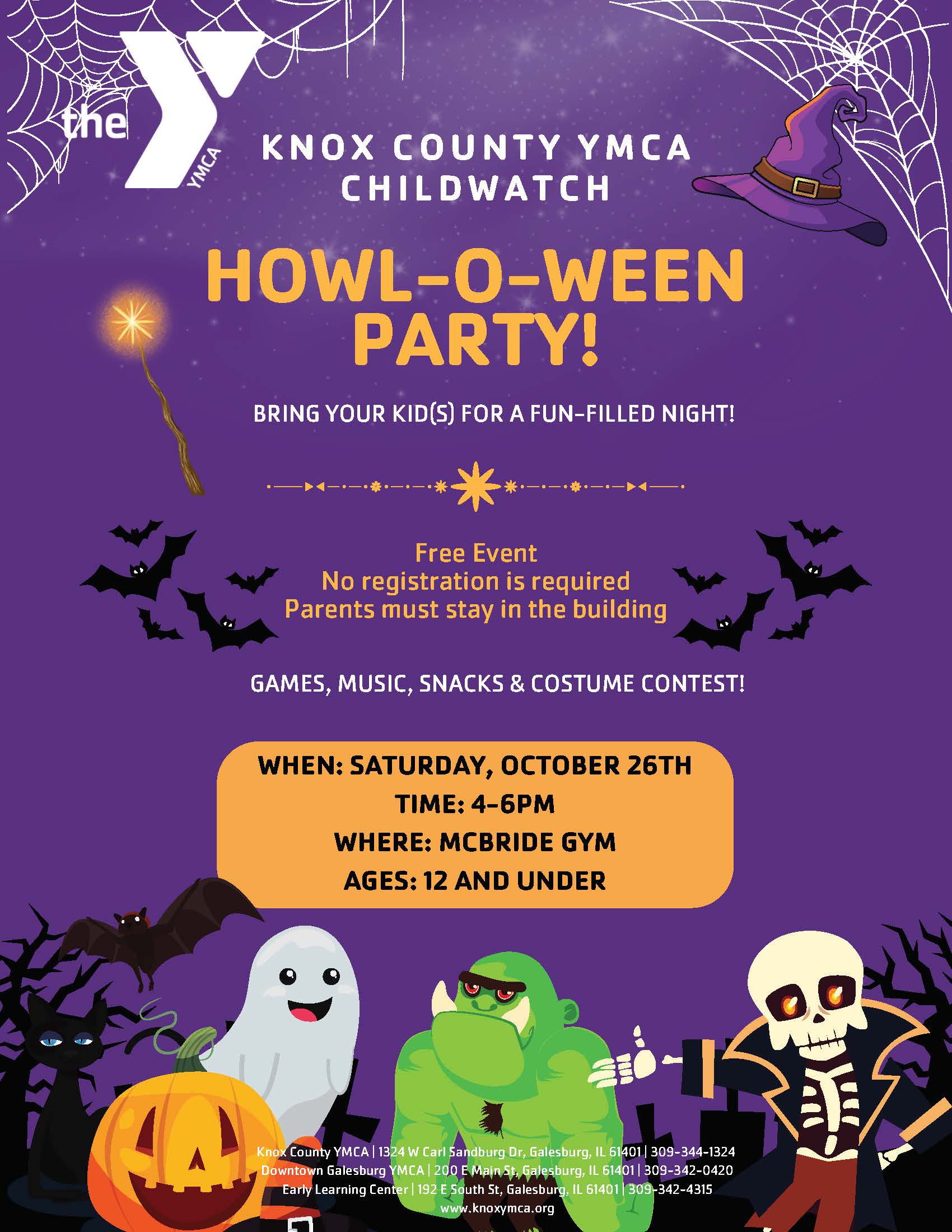 Howloween 2024 cw halloween party flyer